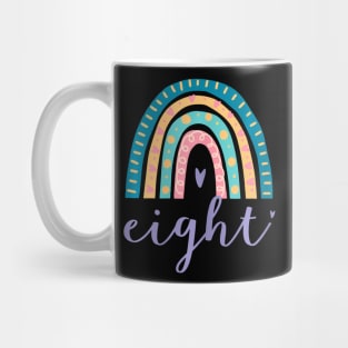 Eight Year Old Rainbow 8Th Birthday Gifts For Girls 8 Bday Mug